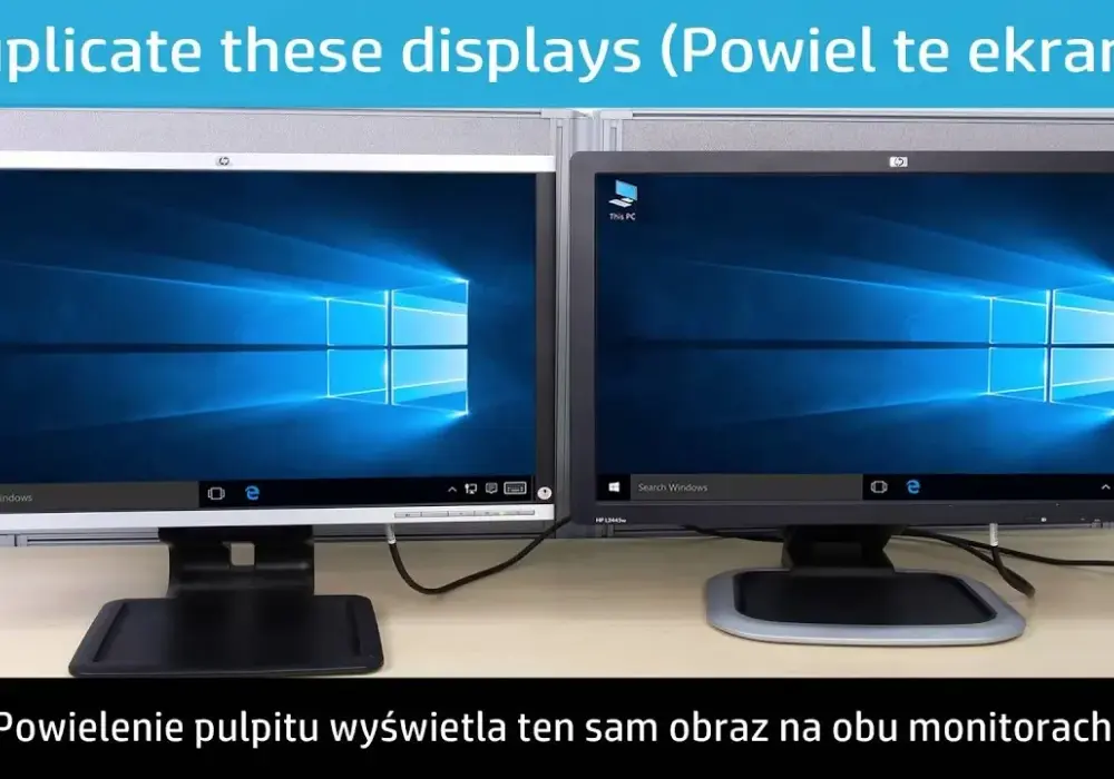 Jak podłączyć 2 monitory do komputera Windows 10 bez problemów